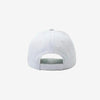 White baseball cap on a light gray background